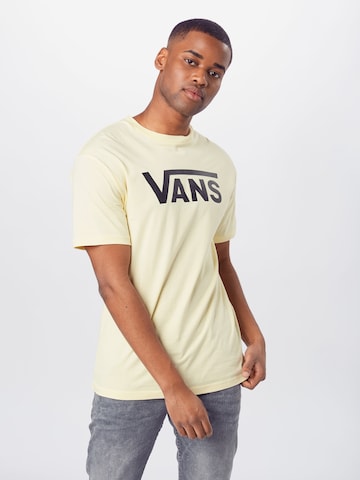 Tricou 'Classic' de la VANS pe galben: față