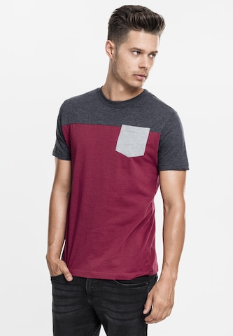 Urban Classics Shirt in Rood: voorkant