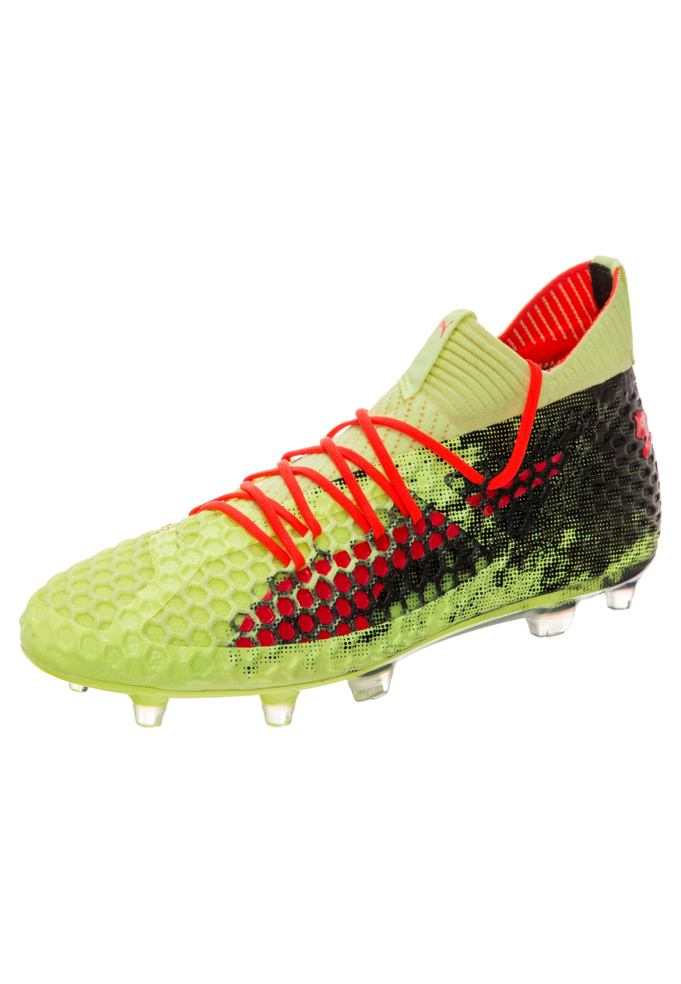 PUMA - Voetbalschoen 'Future 18.1 NETFIT FG/AG' in de kleur Appel