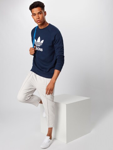 ADIDAS ORIGINALS Sweatshirt 'Trefoil Crew' in Blau