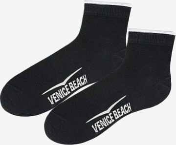 VENICE BEACH Socks in Black: front
