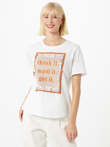 T-shirt Rich & Royal en blanc : devant