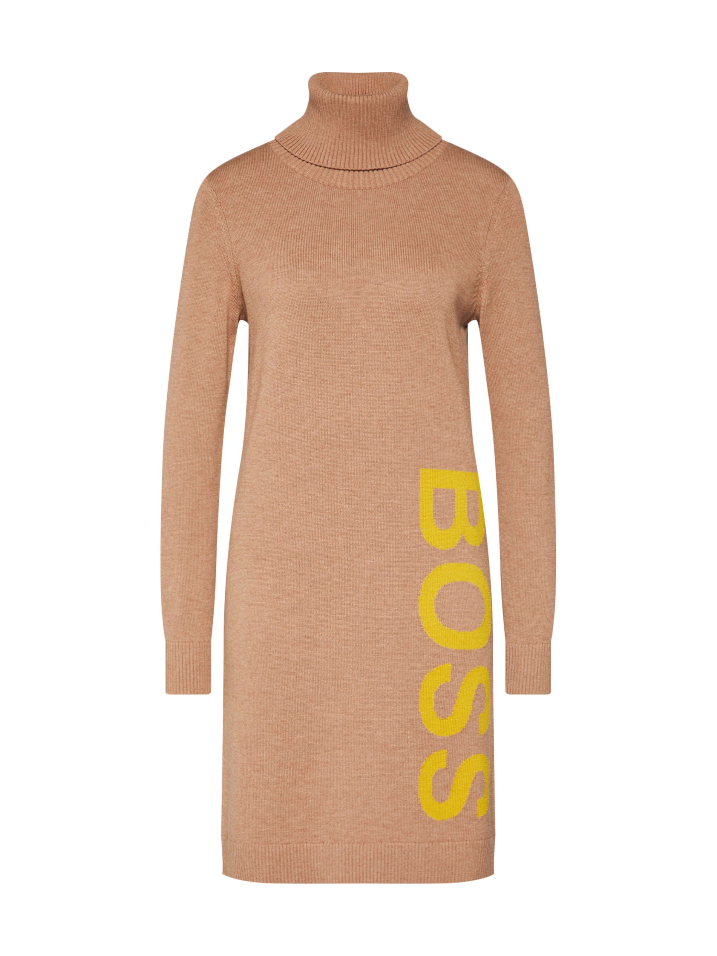 BOSS - Gebreide jurk 'Wabellettas' in de kleur Beige