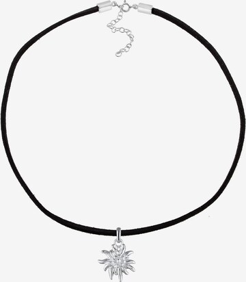 ELLI Necklace 'Edelweiss' in Black: front