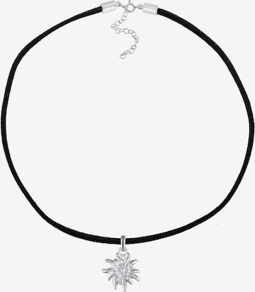 ELLI Necklace 'Edelweiss' in Black: front