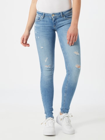 ONLY Skinny Jeans 'Coral' in Blauw: voorkant