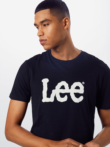 Lee Shirt 'WOBBLY' in Schwarz
