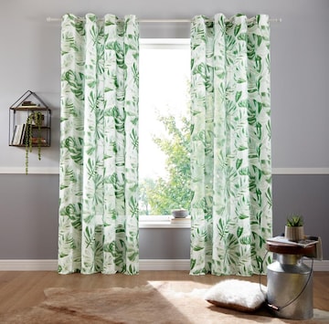 MY HOME Curtains & Drapes in Green