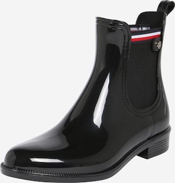 TOMMY HILFIGER Gummistiefel 'Odette' in Schwarz: predná strana