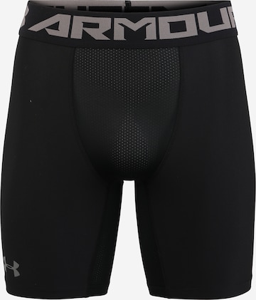 UNDER ARMOUR Workout Pants in Black: front