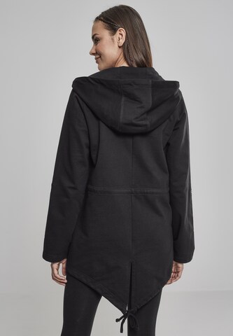 Urban Classics Zip-Up Hoodie in Black