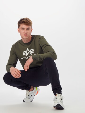 ALPHA INDUSTRIES - Sweatshirt em verde