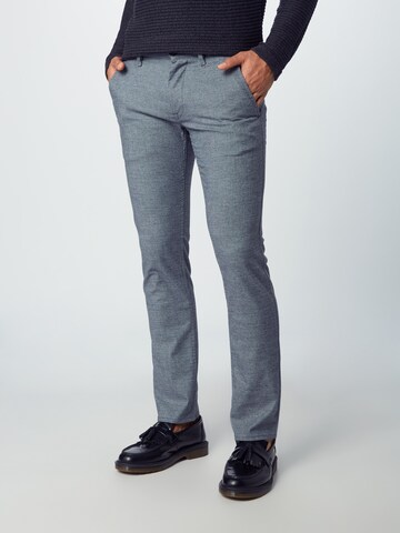 BOSS Orange Slimfit Chino in Blauw