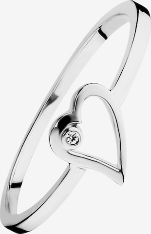 caï Ring 'Swingin Heart' in Silver: front