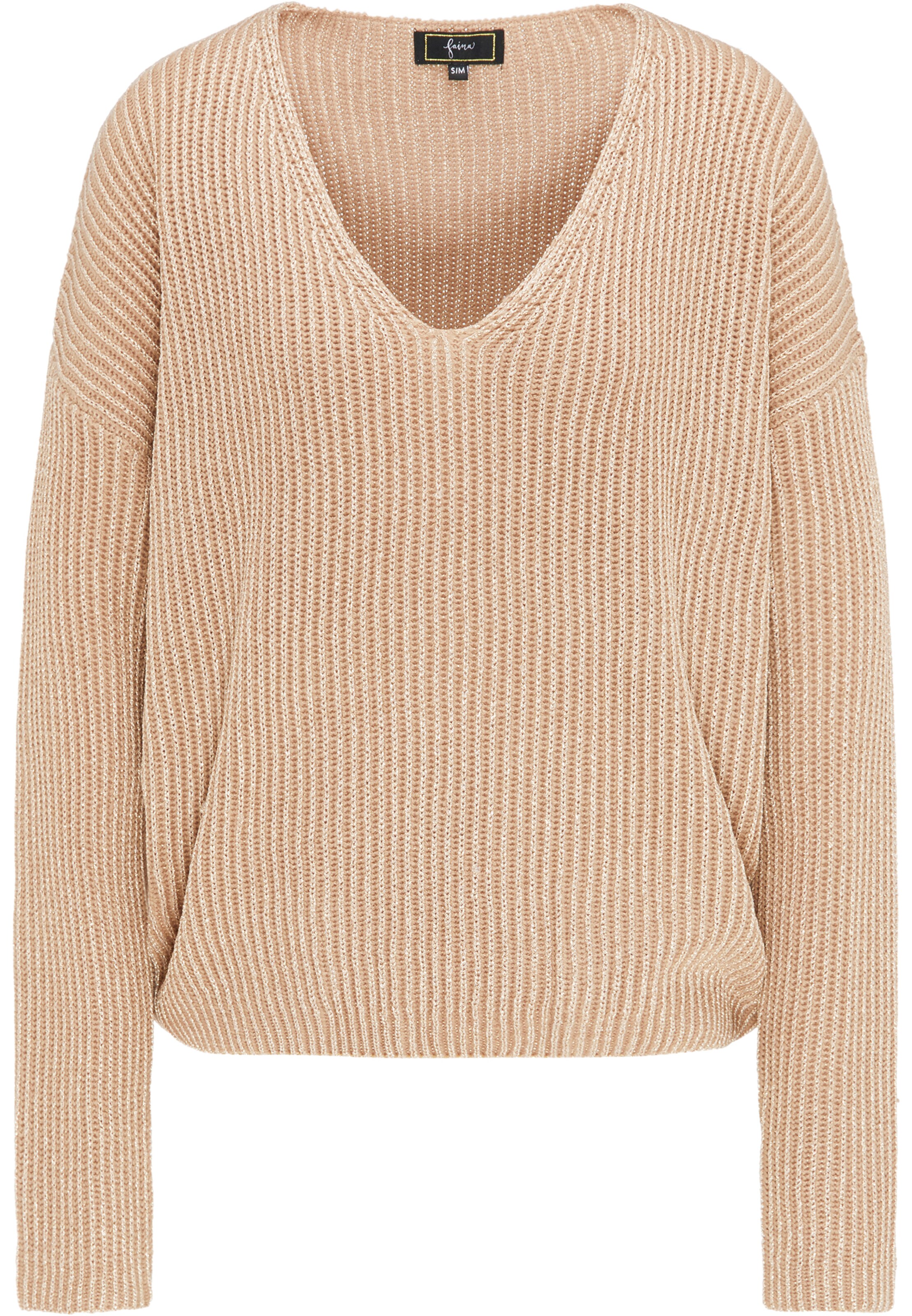 faina - Trui in de kleur Donkerbeige