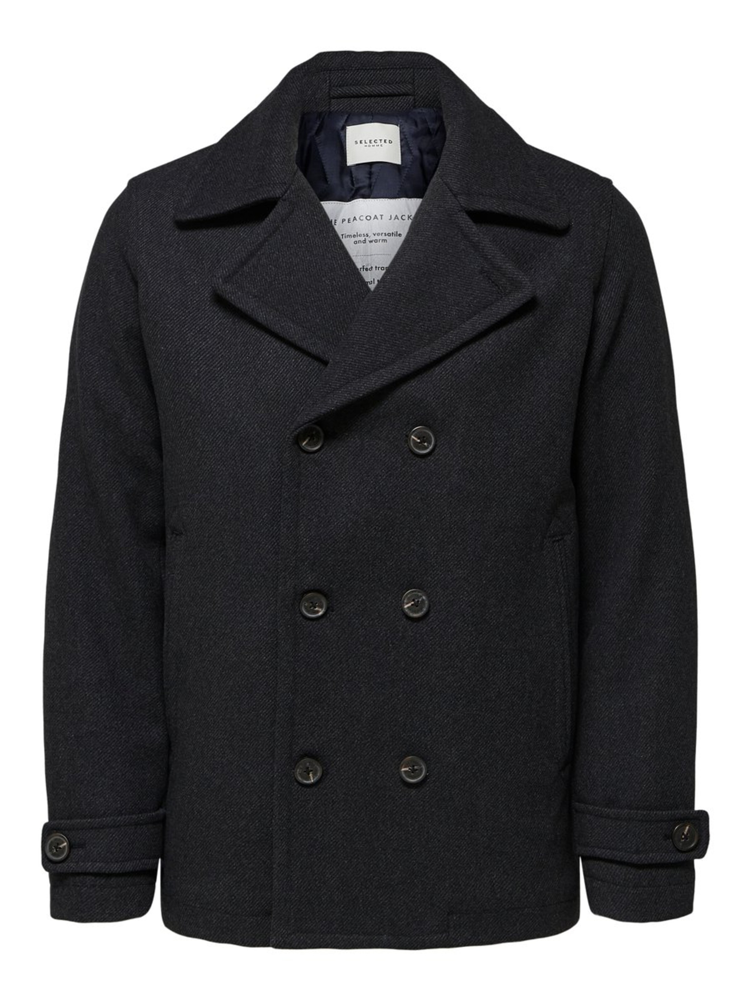 SELECTED HOMME - Tussenjas in de kleur Grijs gemêleerd