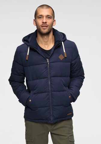 Bruno Banani Winter Jacket in Blue: front
