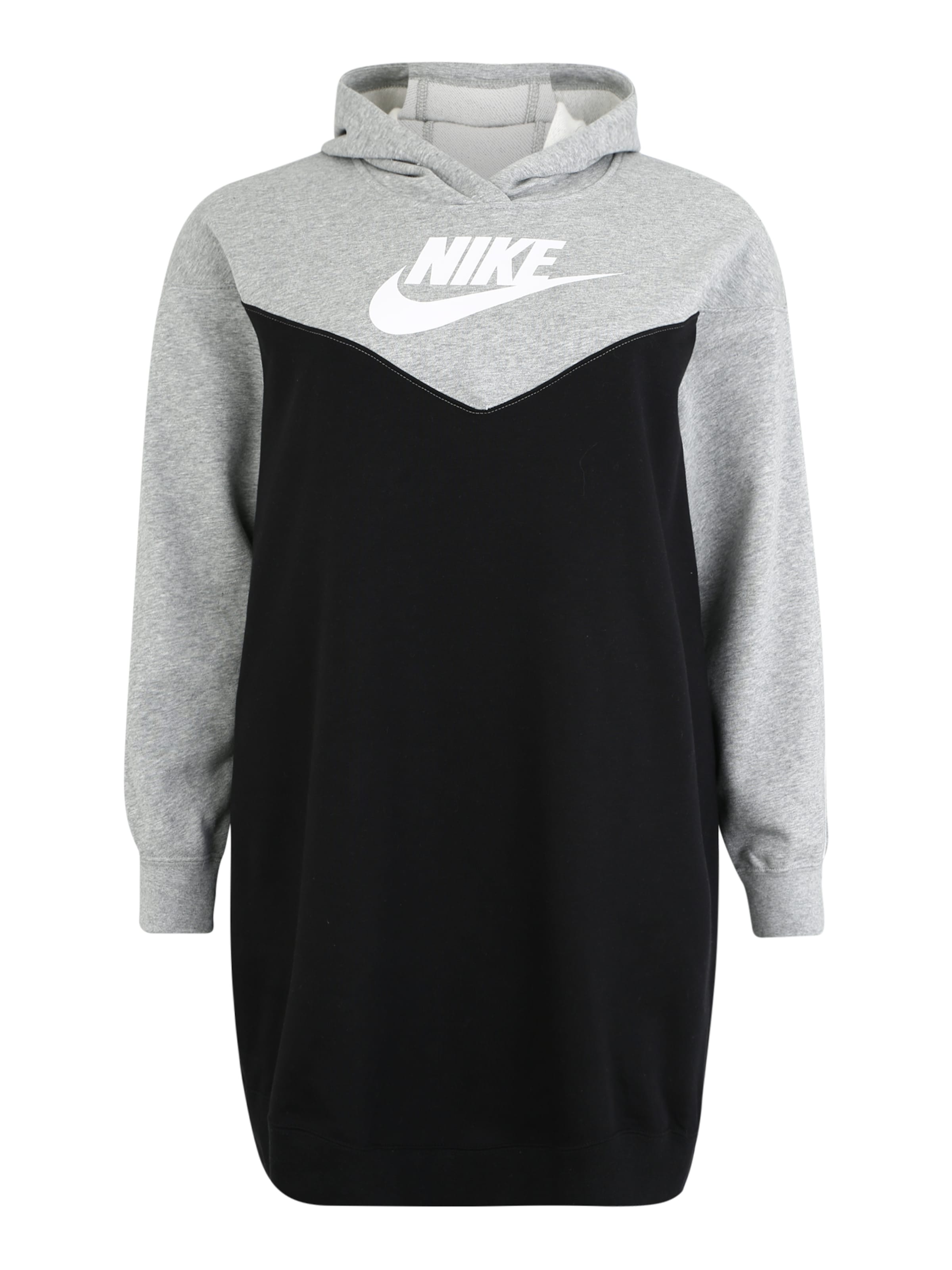 Nike Sportswear - Jurk 'W NSW HRTG HOODY DRESS SB PLUS' in de kleur Grijs
