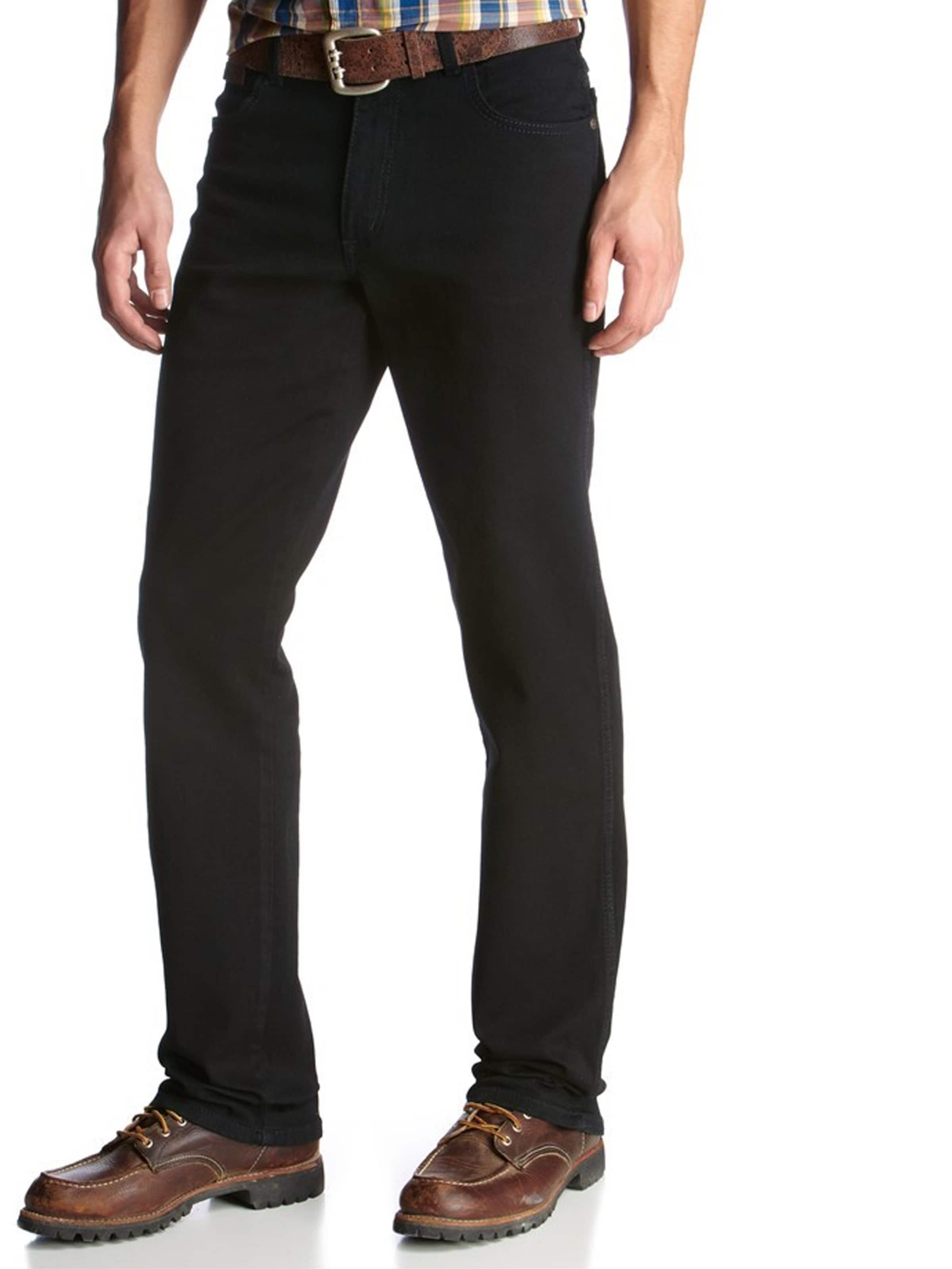 WRANGLER - regular Vaquero 'TEXAS' en negro: frente