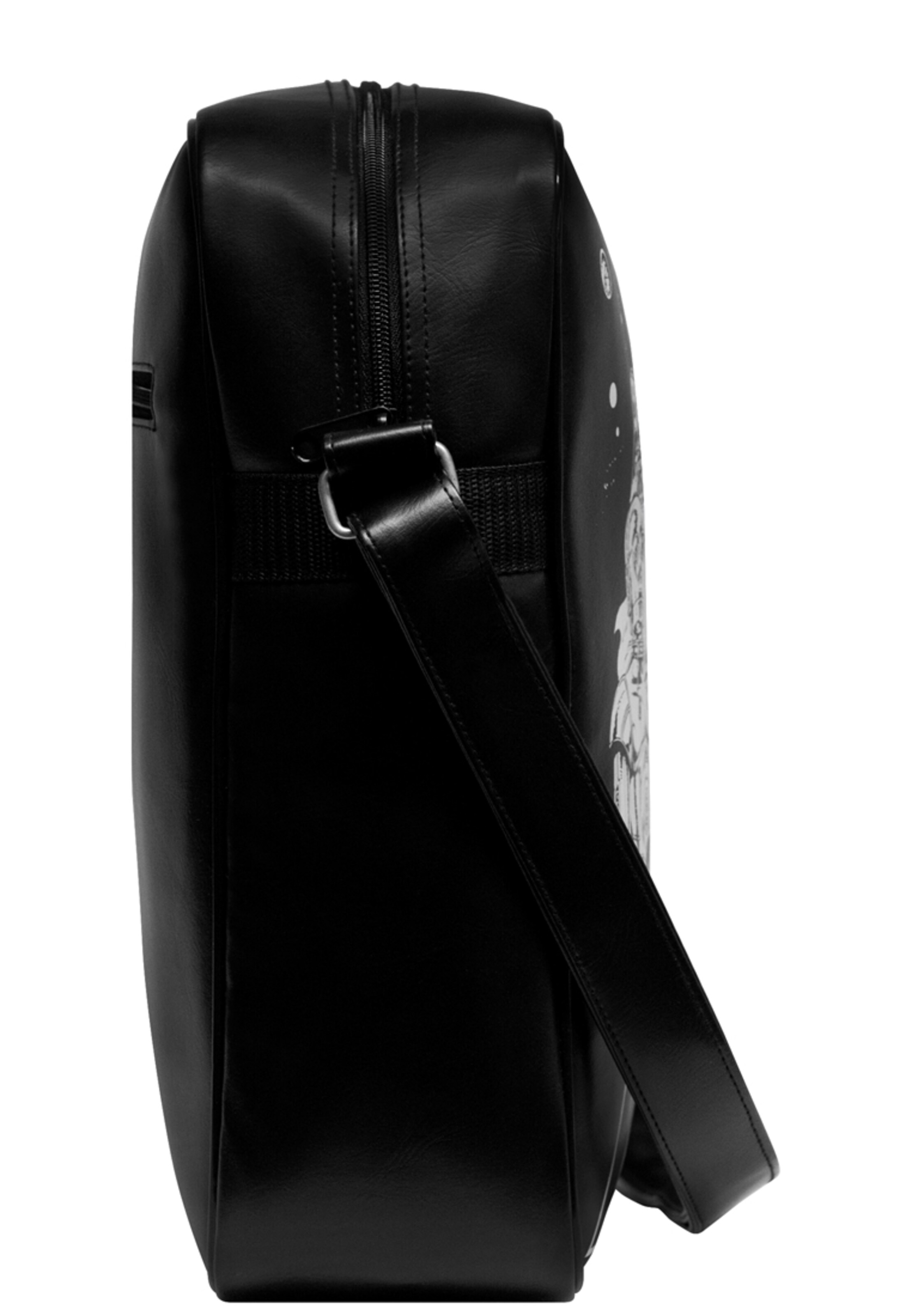 LOGOSHIRT Schoudertas 'Krieg der Sterne' in Zwart