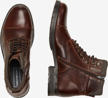 JACK & JONES Lace-Up Boots 'Albany' in Brown