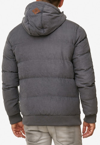 INDICODE JEANS Winter Jacket 'Adeline' in Grey