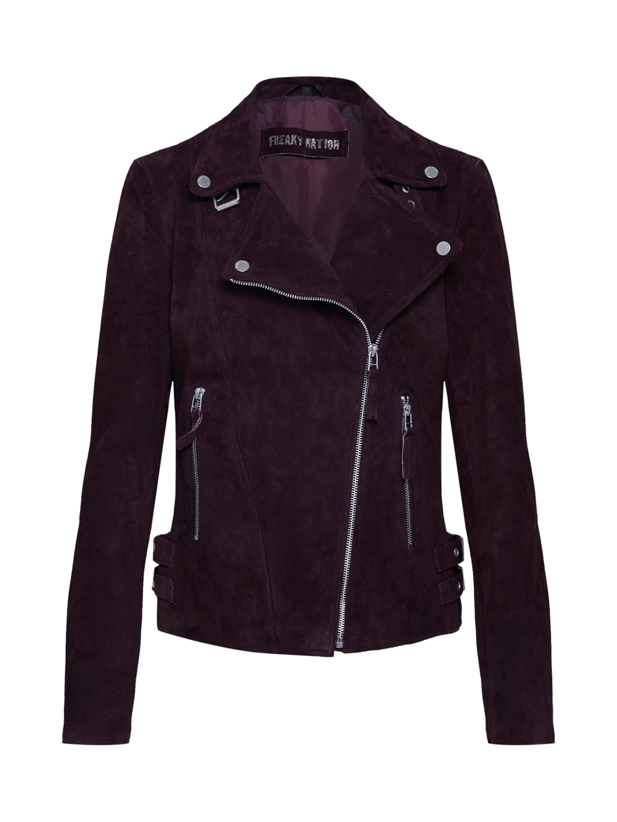 FREAKY NATION Prehodna jakna 'Taxi Driver' | rdeča barva: sprednja stran