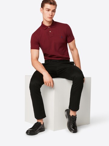 juoda Polo Ralph Lauren Prigludęs „Chino“ stiliaus kelnės 'SLFHDNP-FLAT-PANT'