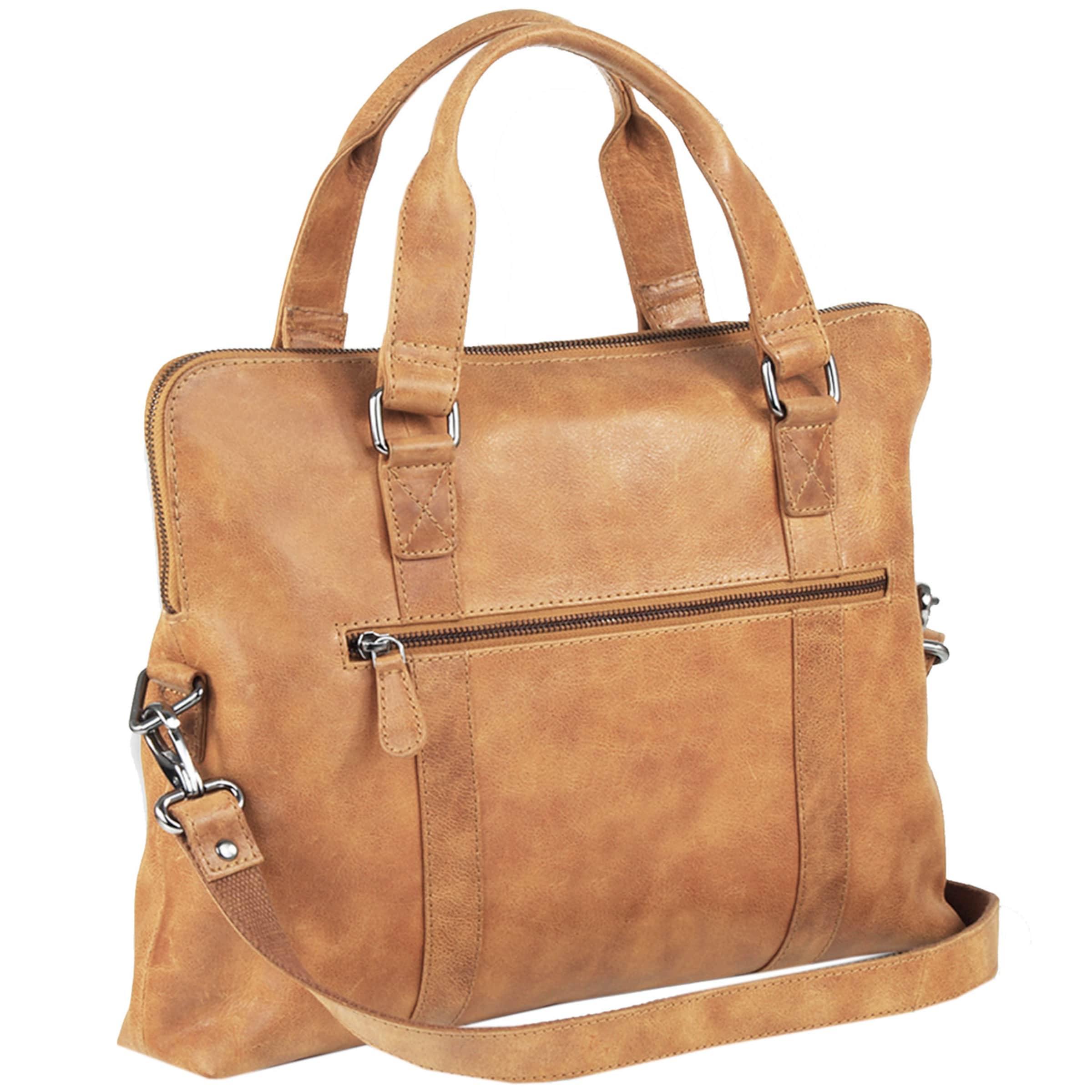 Greenland Nature Laptop bag in Brown: front
