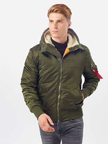 Giacca di mezza stagione di ALPHA INDUSTRIES in verde: frontale