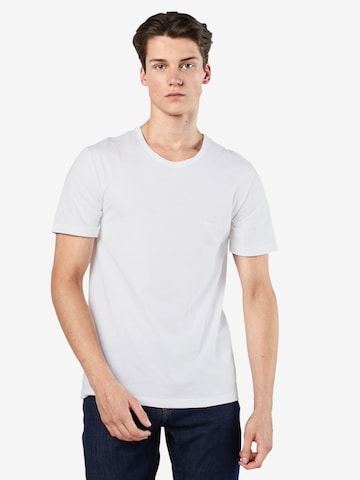 Coupe regular T-Shirt BOSS Black en blanc : devant