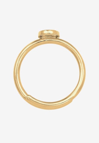 ELLI Ring Initial, Buchstabe - M in Gold