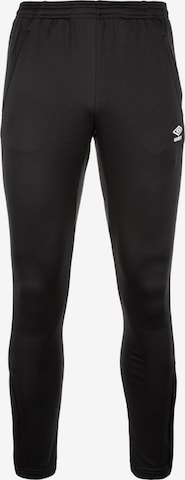 UMBRO Tapered Workout Pants in Black: front