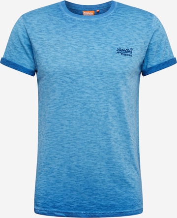 Coupe regular T-Shirt 'OL LOW ROLLER TEE' Superdry en bleu : devant