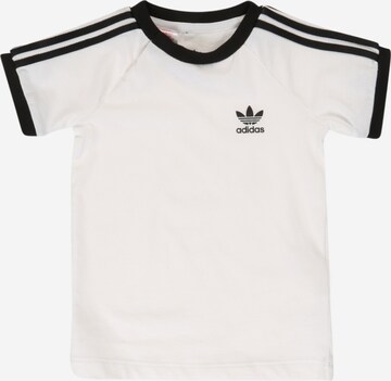 ADIDAS ORIGINALS Shirts '3-Stripes' i hvid: forside