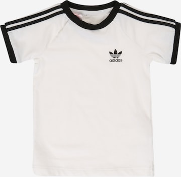 ADIDAS ORIGINALS Μπλουζάκι '3-Stripes' σε λευκό: μπροστά