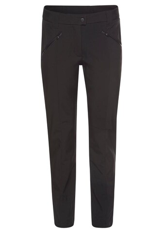 CMP Slimfit Softshellhose in Schwarz: Vorderseite