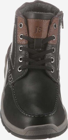 JOSEF SEIBEL Lace-Up Boots 'Lenny' in Black