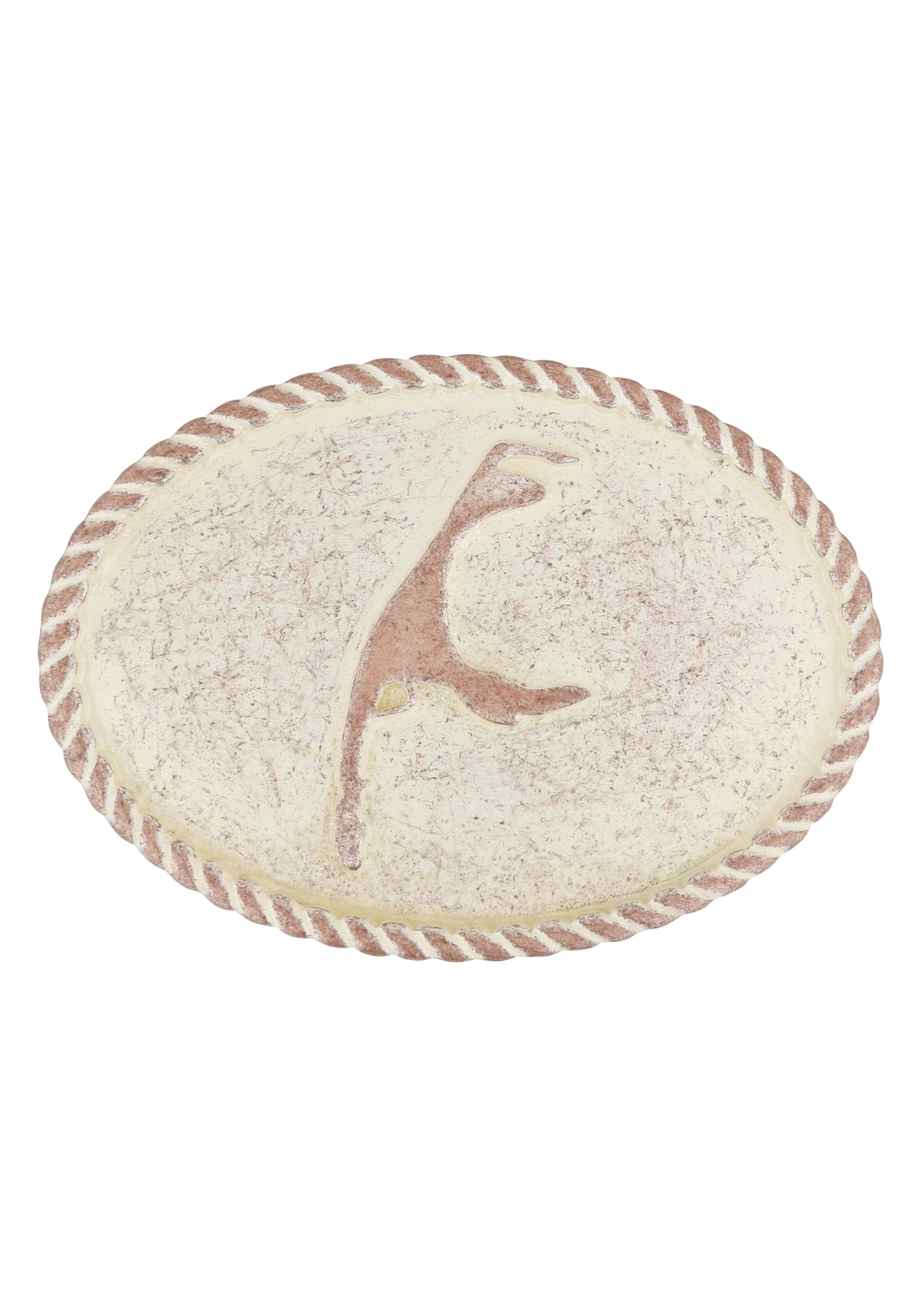 RETTUNGSRING by showroom 019° Brooch in Beige: front