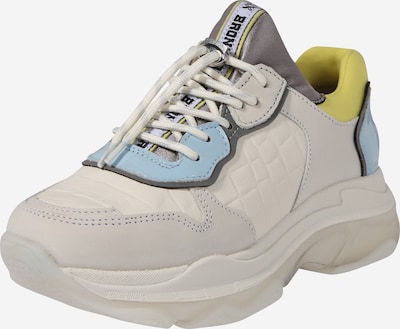 BRONX Baskets basses 'Baisley' en bleu clair / jaune / blanc cassé, Vue avec produit