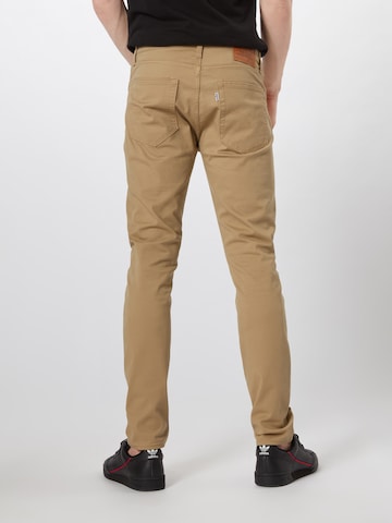 LEVI'S ® Avsmalnet Jeans '512' i beige: bakside