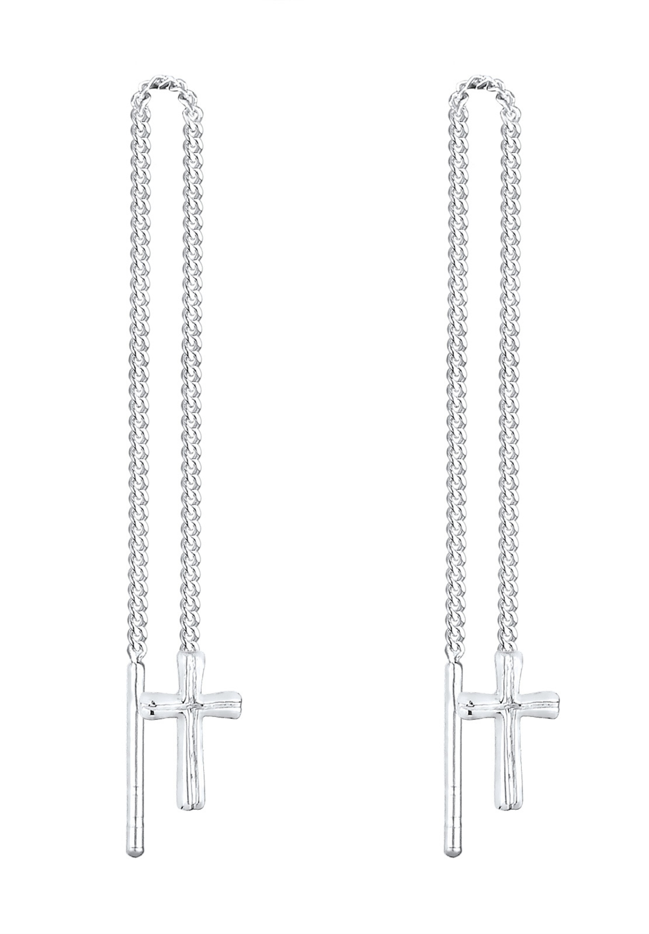 Boucles d'oreilles 'Kreuz' ELLI en argent : devant