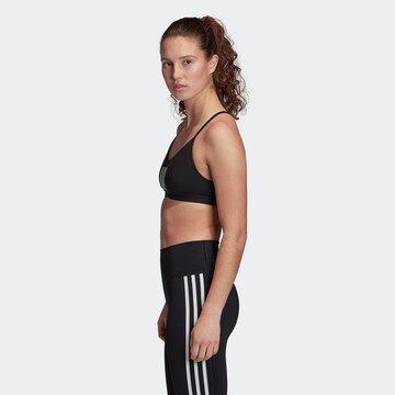 juoda ADIDAS PERFORMANCE Aukštu kaklu Sportinė liemenėlė