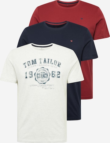 TOM TAILOR Μπλουζάκι σε ανάμεικτα χρώματα: μπροστά