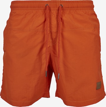 Shorts de bain Urban Classics en orange : devant