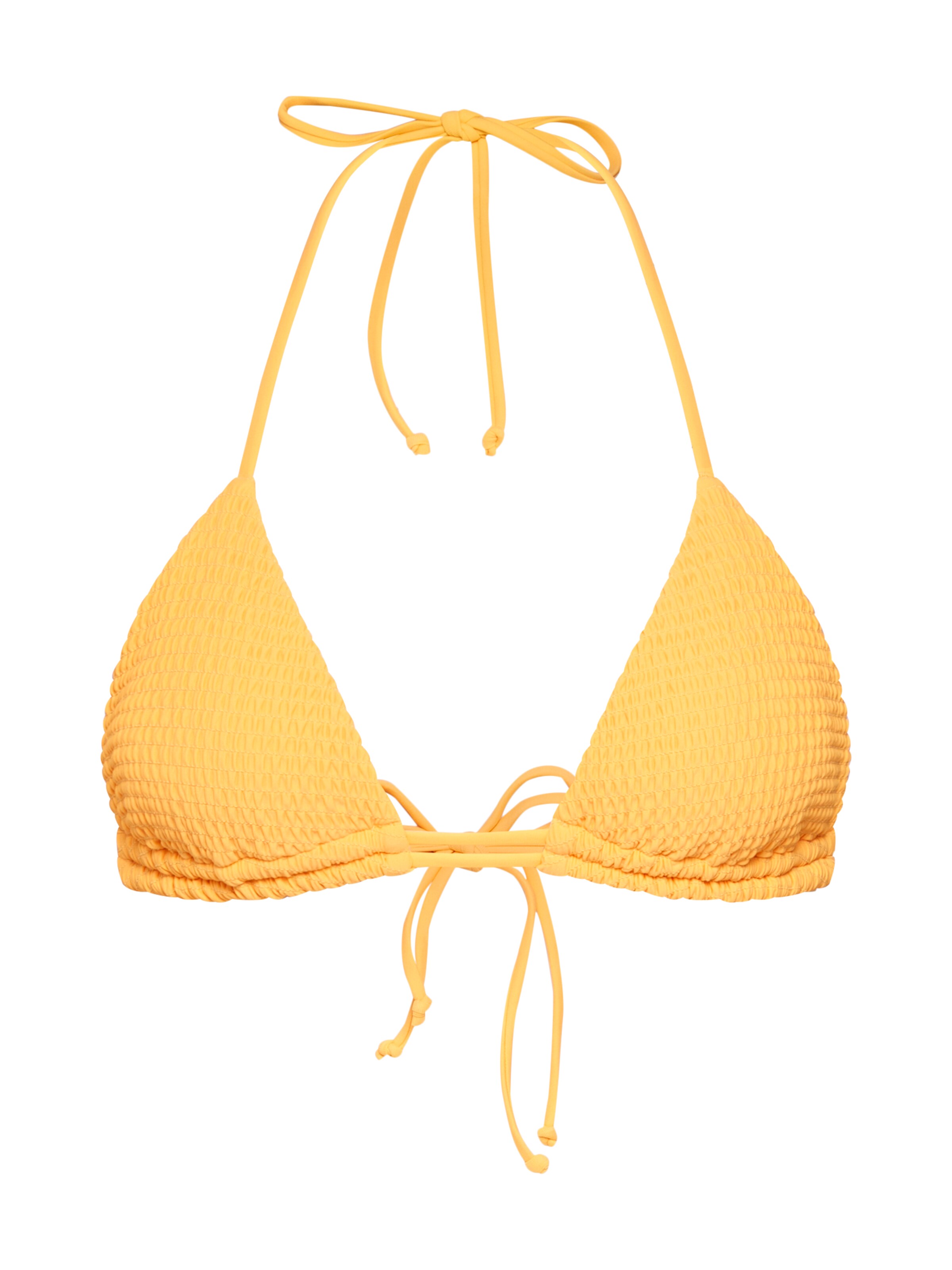 HOLLISTER - Bikinitop 'SMOCK TRIANGLE 4CC' in de kleur Lichtoranje