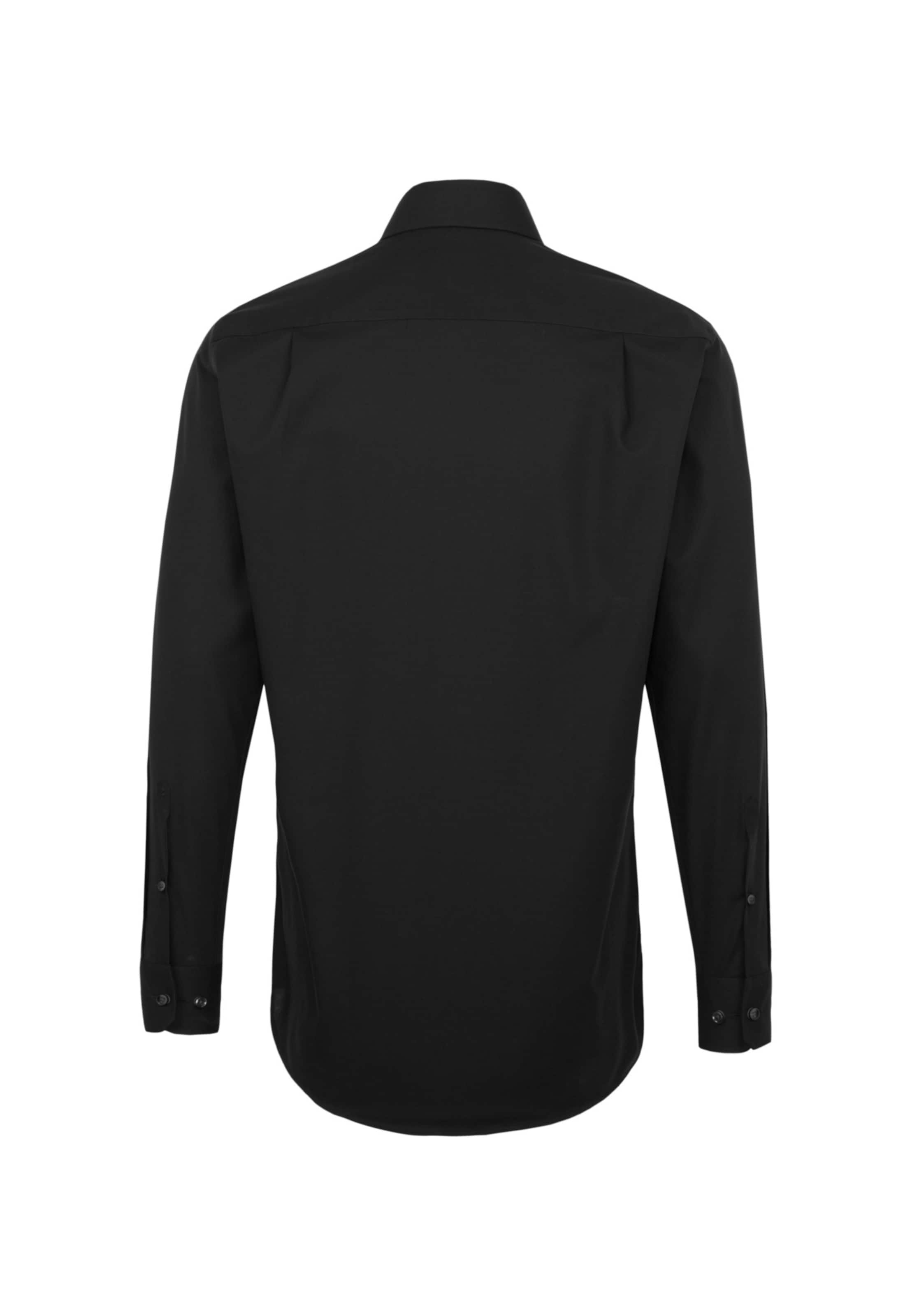 Coupe regular Chemise business SEIDENSTICKER en noir