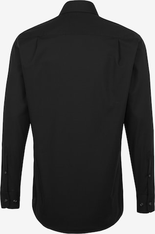 SEIDENSTICKER Regular fit Business Shirt in Black