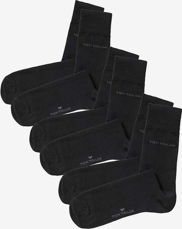 Chaussettes TOM TAILOR en noir : devant