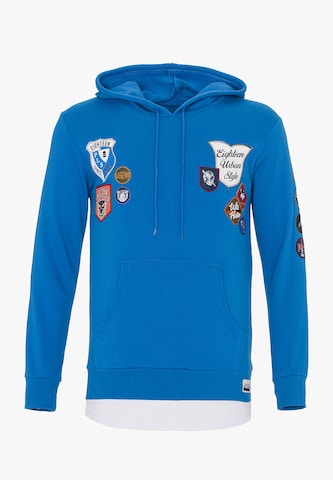 PLUS EIGHTEEN Sweatshirt in Blauw: voorkant